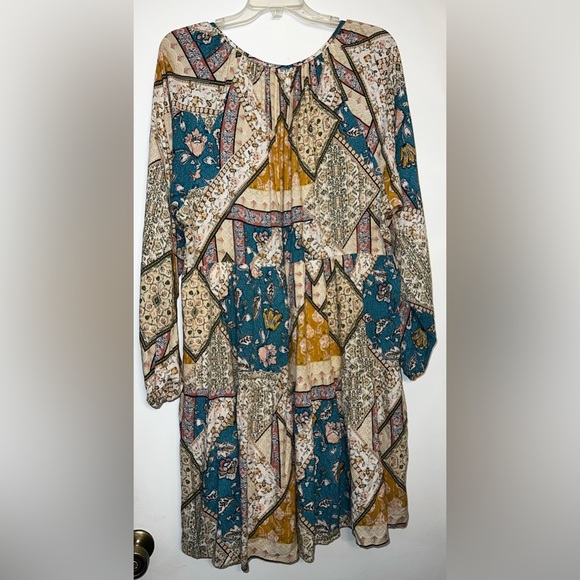 Andrée By Unit Floral Dress Size 1X Mid-sleeve - Picture 2 of 8